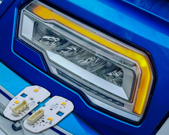 Amber LED Daytime running lights for the Daf XF and CF Euro6 