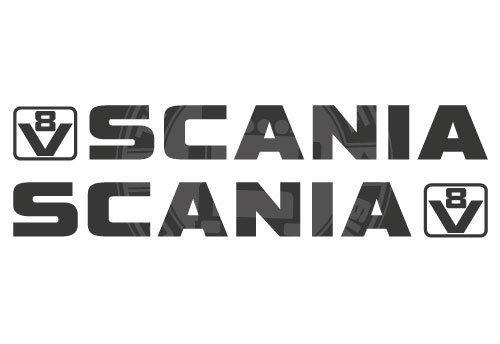 V8 SCANIA WINDOWSTICKER