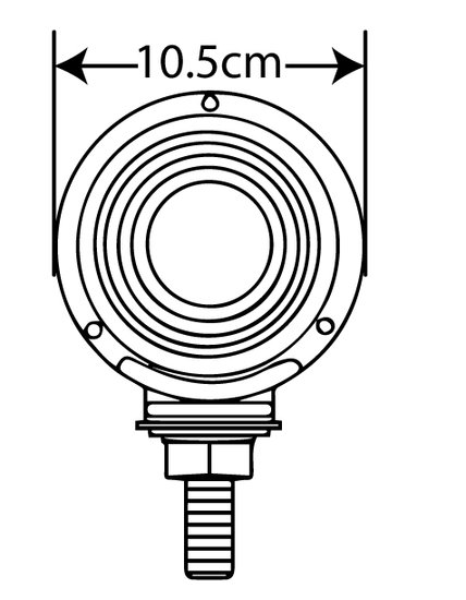 USA DIRECTION INDICATOR - RED/ORANGE