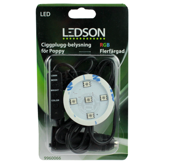 LEDSON - POPPY LED - RGB - CIGARETTE PLUG - 12-30V