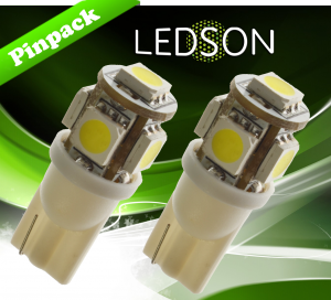 LED xenon 5xSMD W5W 