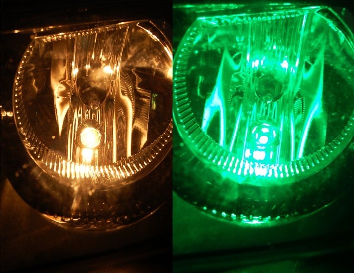 LED GREEN 5xSMD W5W 