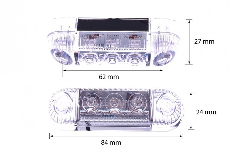 SIDE MARKER TRANSPARENT- WHITE