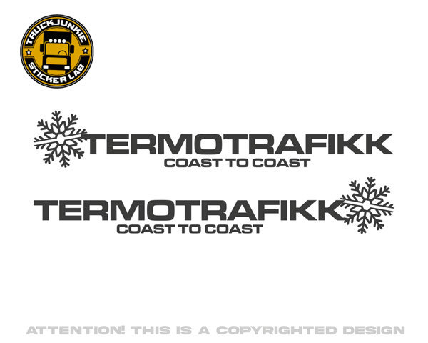 TERMOTRAFIKK COAST TO COAST WINDOW STICKER