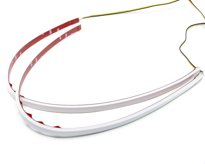 DUAL COLOR WHITE/ORANGE - LEDSON - SIDE/SOFTSTRIP - 60CM - 24V - IP67