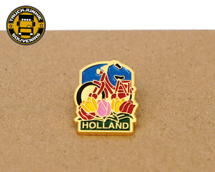 PIN - HOLLAND TULIPS BIKE - GOLD