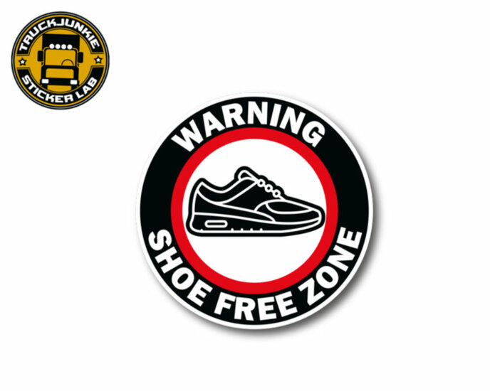 SHOE FREE ZONE STICKER SNEAKER