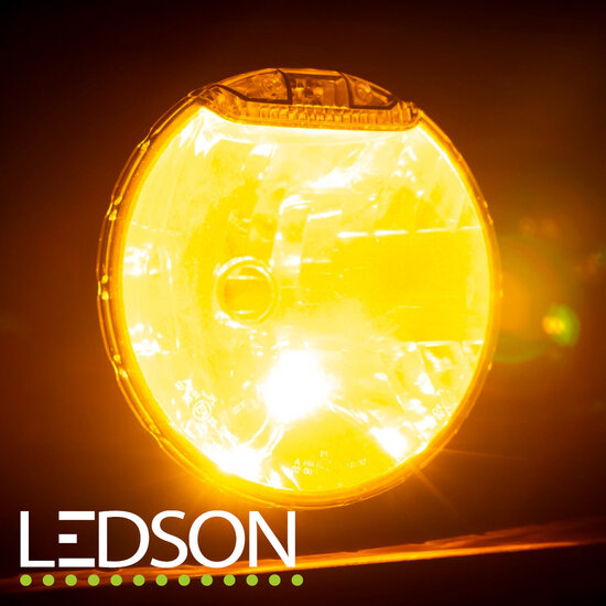 ORANGE - LEDSON - LED FLASHLIGHT/STROBE FOR HOLE MOUNTING - SINGLE VERSION