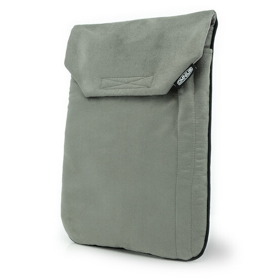 OMNIUS LAPTOP SLEEVE SMALL - GREY ALCANTARA -  VELCRO LOCK