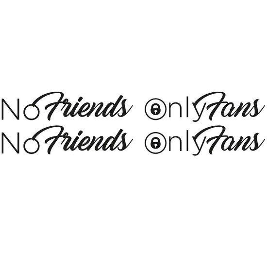 NO FRIENDS ONLY FANS - STICKER SET