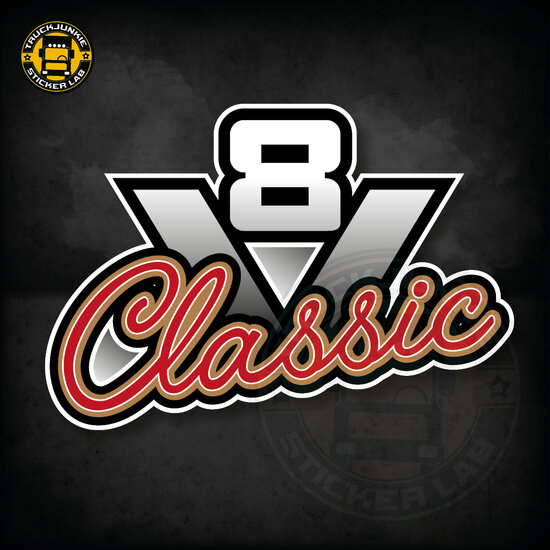 V8 CLASSIC - FULL PRINT STICKER