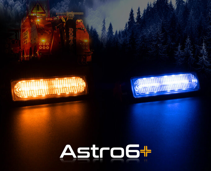 LEDSON - ASTRO6+ WARNING STROBE LIGHT - ORANJE EN BLAUW