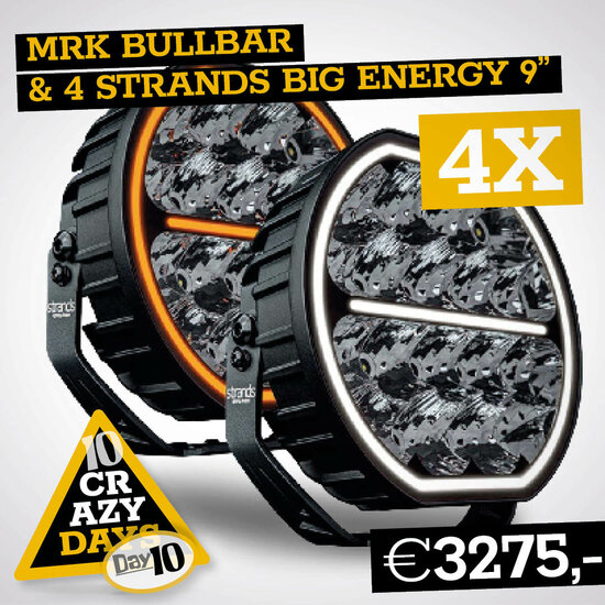 MRK BULLBAR MODEL X WITH 4X STRANDS BIG ENERGY 9&quot;