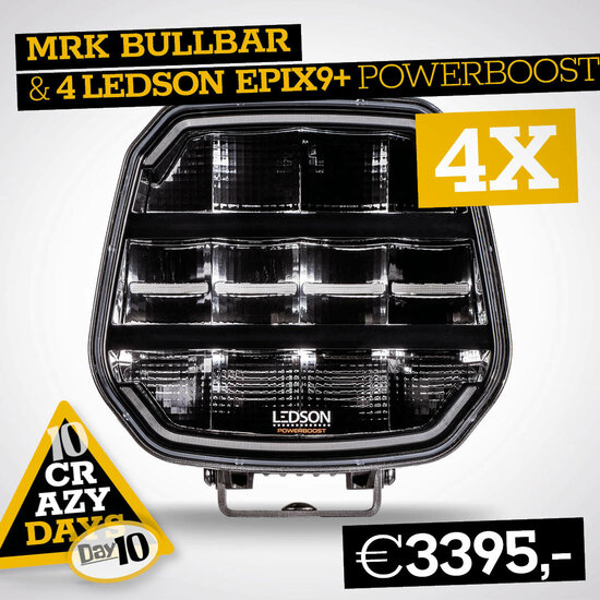 MRK BULLBAR MODEL X WITH 4X LEDSON EPIX9+ POWERBOOST