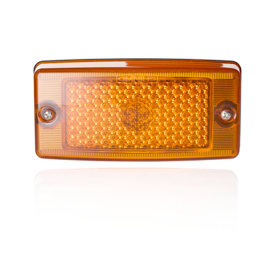 OMNIUS LED SIDE MARKER LAMP - LED ORANGE / LENS ORANGE - FLASHING LIGHT