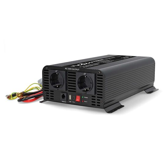 NEDIS INVERTER PURE SINE WAVE 24V 1000W | PEAK POWER 2000W