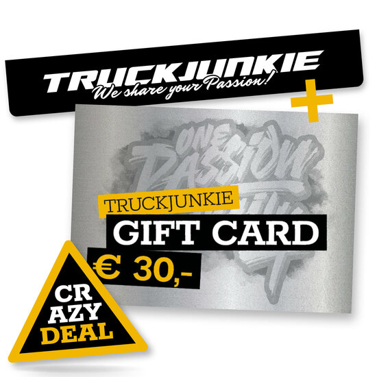 CRAZY DEAL - TRUCKJUNKIE MUDFLAP + GIFT VOUCHER &euro;30,-