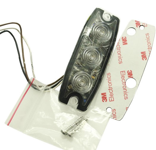 ULTRA THIN FLASHER - 3 LED - ORANGE