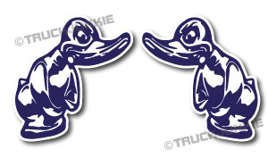 TURBO DUCK COMVOY STICKER BLAUW