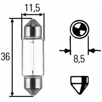 HELLA - LIGHT BULB 24V - C5W - 36mm