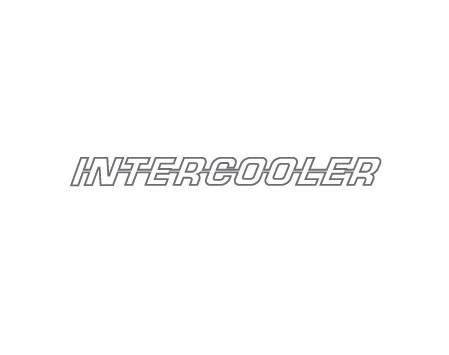 INTERCOOLER OUTLINE STICKER - SIDE WINDOW