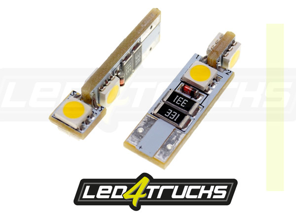 WARM WHITE - 4xSMD LED 24V - W3W / W5W