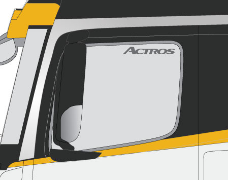 MERCEDES - ACTROS WINDOW STICKER