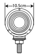 USA DIRECTION INDICATOR - RED/ORANGE