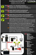 LEDSON - DT RELAY WITH BUTTON 24V (1, 2 or 4 x DT CONTACTS)