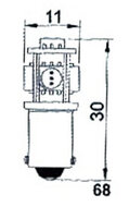 T4W BA9s WHITE HIGH-POWER