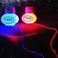 LEDSON - &quot;RUNNING&quot; POPPY LED - BLUE - USB