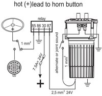 12V - MARCO - NAPOLITANO AIR HORN 2-TONES - INCL. COMPRESSOR