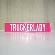 NUMBER PLATE PINK / WHITE - WITH YOUR OWN TEXT 