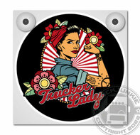 TRUCKER LADY - TATTOO/ROSES - LIGHTBOX DELUXE - SEPARATE FRONT PLATE