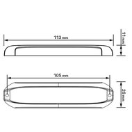 LEDSON NEXUS BENDABLE WARNING LIGHT DIMENSIONS