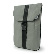 OMNIUS LAPTOP SLEEVE SMALL - GREY ALCANTARA -  BUCKLE LOCK