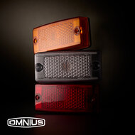 OMNIUS LED SIDE MARKER LAMP - LED ORANGE / LENS CLEAR