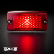 OMNIUS LED SIDE MARKER LAMP - LED RED / LENS RED