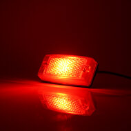 OMNIUS LED SIDE MARKER LAMP - LED RED / LENS RED