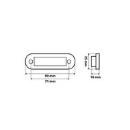 ORANGE - C2-98 LED SIDEMARKER 12-24V