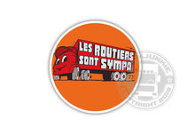 LES ROUTIERS SONT SYMPA - CAMION - FULL PRINT STICKER