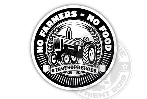 Printjas No Farmers no Food Stickers for Cars & Motorcycle Pack of 4  Stickers : Amazon.in: Toys & Games