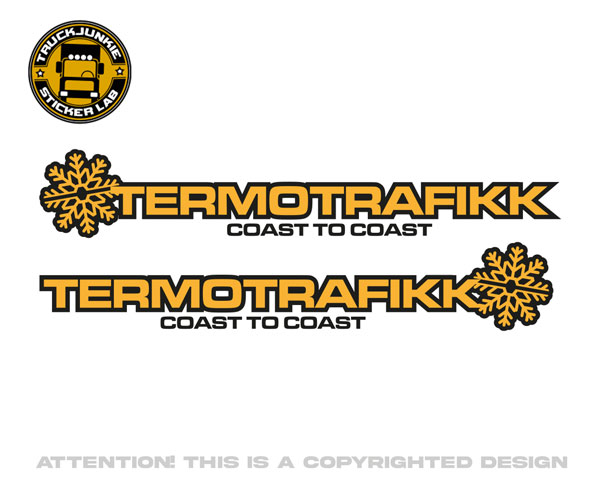 TERMOTRAFIKK COAST TO COAST RAAMSTICKER