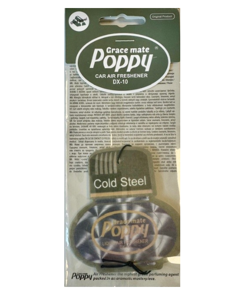 POPPY GRACE MATE - AIR FRESHENER - COLD STEEL