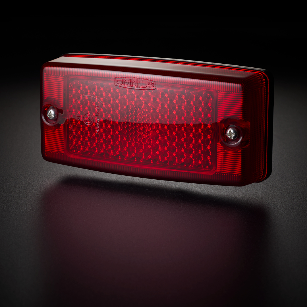 OMNIUS LED SIDE MARKER LAMP - LED RED / LENS RED