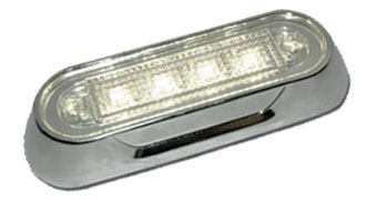 CHROME - ASSEMBLY FRAME  - C2-98 LED SIDEMARKER 12-24V